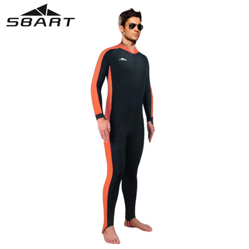 Новое поступление SBART Kitesurf платье для дайвинга Для Виндсерфинга гидрокостюм для мужчин и женщин Защита от солнца Плавательный Костюм Триатлон рафтинг костюм - Цвет: Men Orange