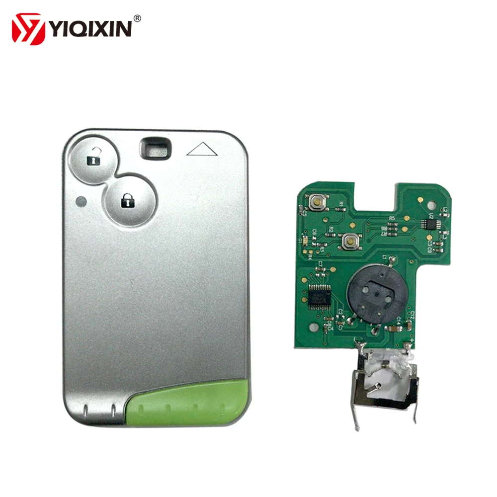 

YIQIXIN 2 Button Smart Remote Car Key Card For Renault Laguna Espace Velsatis 2001-2009 433Mhz PCF7926/PCF7947 ID46 Chip