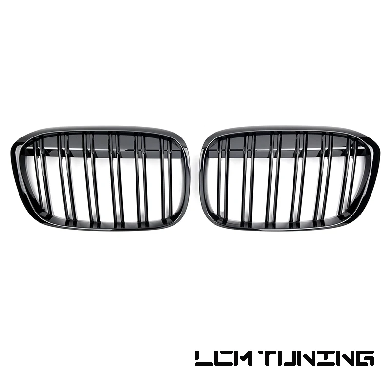 

For BMW X1 Series F48 LCI 2016-on Double Slats Gloss Black/Flat Black/Triple Color Front Grille