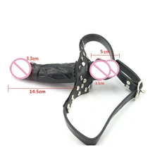 Double-Ended Dildo Gag Head Strapon Mouth Gag Fetish Bondage Penis Harness Lesbian Sex Toys Sex Products
