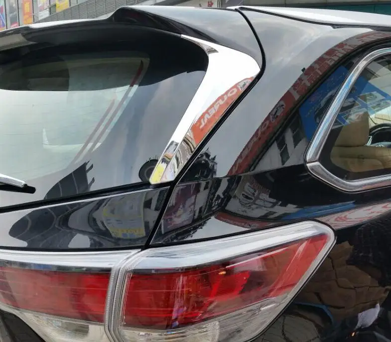 

For Toyota Highlander 2014 2015 2016 ABS Chrome Rear Window around cover trim