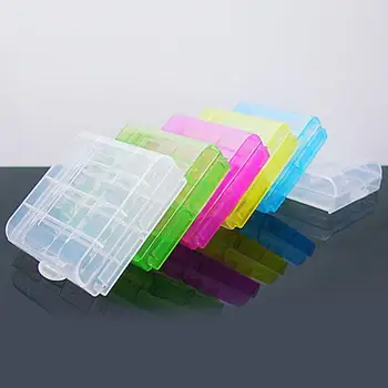 

5pcs Hard Plastic Battery Cases Cover Hook Holder 4AA/5 AAA Battery Storage Boxs