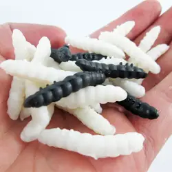 20 шт имитации реквизит насекомое игрушка насекомое Maggot Овощной червь приколы и практические анекдоты игрушка искусная игрушка белые