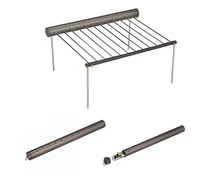 Camping Grill Outdoor Picnic BBQ Oven Portable Aluminium Alloy Folding Grill 488g R010