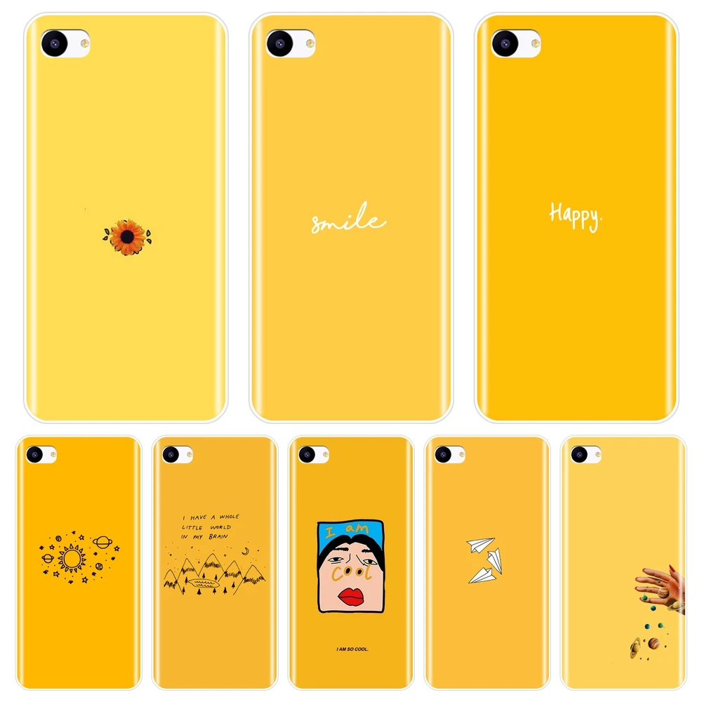 

TPU Soft Phone Case Silicone For Meizu Pro 6 7 Plus U10 U20 Yellow Space Sunflower Back Cover For Meizu 15 Lite 16 Plus 16th 16x