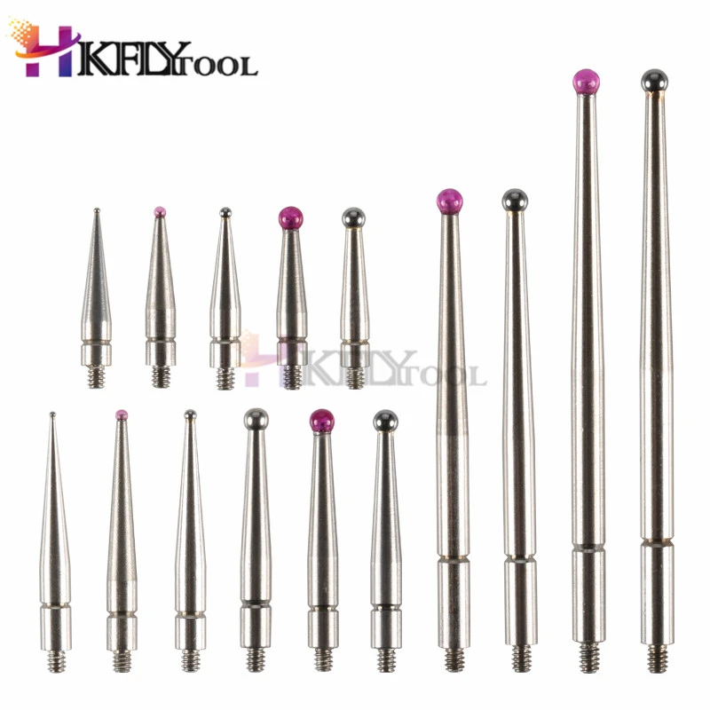 M1.4 M1.8 M2 Thread 2mm Head OD 15mm 18mm 36.5mm Length Ruby Head Pin ...