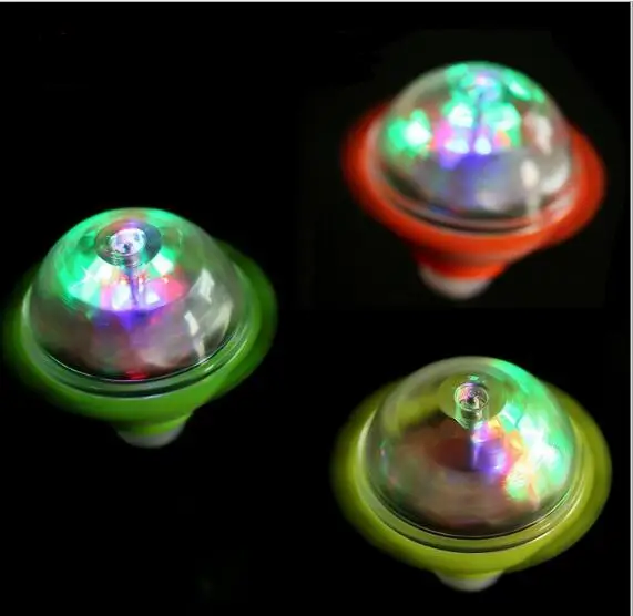 1pcs Kids LED Light Gyro Toys Flash Light emitting Gyro Magic Friction