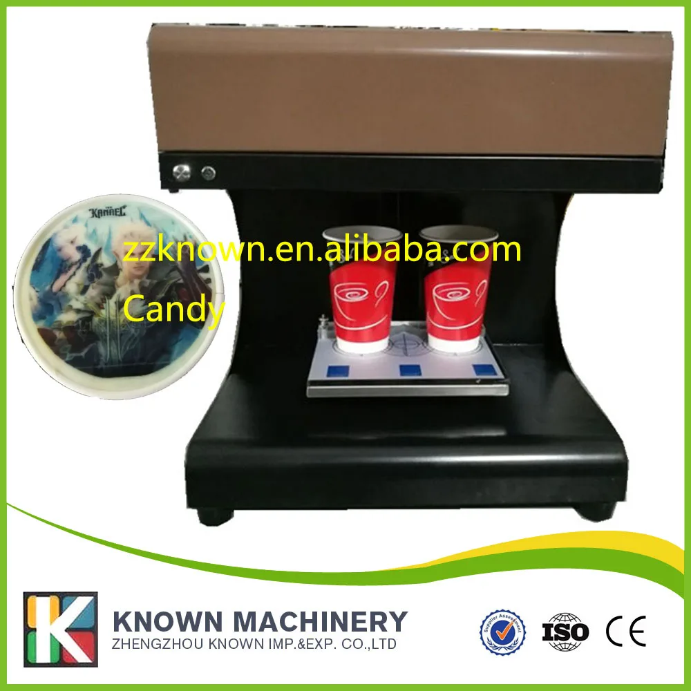 

3D Commercial Latte Art Milk Foam Coffee Printer machine with 2 cups printer with wifi fucntion