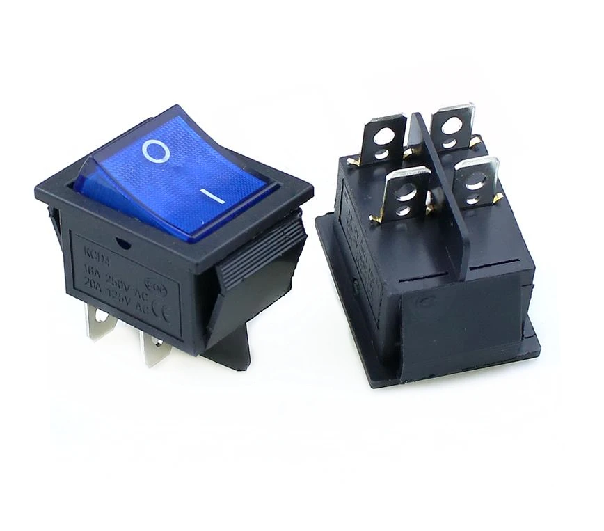 5 шт. Kcd4 корабельный переключатель с кнопкой сброса питания 4pin 2 gear 3gear lamp 16A250V|switch