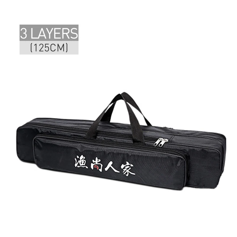 Bolsa de Pesca Vara de Pesca Multifuncional ao ar Ombro Portátil Bolsa - 3 Camada 80 90 120cm Armazenamento Livre Xa75g Mão 2 36 Cheap Bolsas de pesca