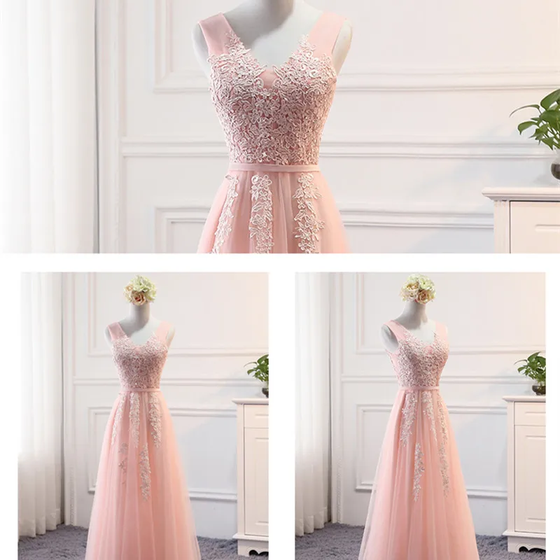 MSY03V# розовые кружевные вечерние платья с v-образным вырезом, длинное короткое стильное платье средней длины для рождественской вечеринки, платье для выпускного вечера для девочек, женской одежды