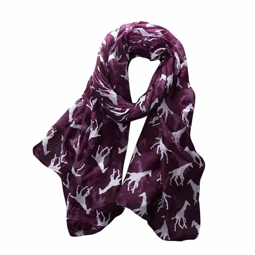 

Fashion Women Ladies Giraffe Print Pattern Long Scarf Warm Wrap Shawl Winter Warm Spring Dec 5 6.28