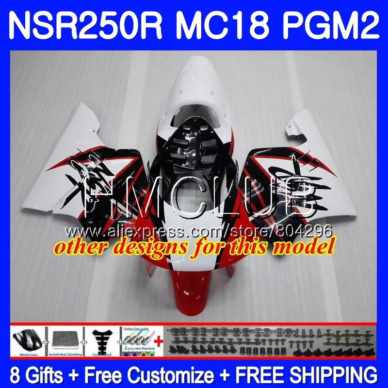 Комплект для Honda NSR 250 R MC18 PGM2 СМП 250R NS250 NSR250R 88 89 93HM. 0 NSR250 R RR NSR250RR 1988 1989 88 89 обтекатель красный серебристый