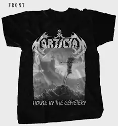 MORTICIAN-House by the Cemetery-Death metal-Incantation, T_shirt-Размеры: S to 6XL 2018 новейшая футболка с буквенным принтом