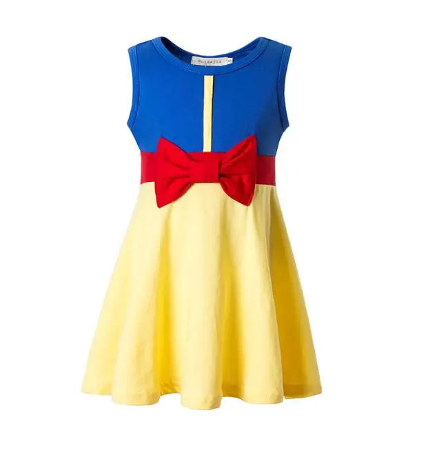 Girls Clothing snow white princess dress Clothing Kids Clothes,belle moana Minnie Mickey dress birthday dresses mermaid costume cute baby dresses Dresses