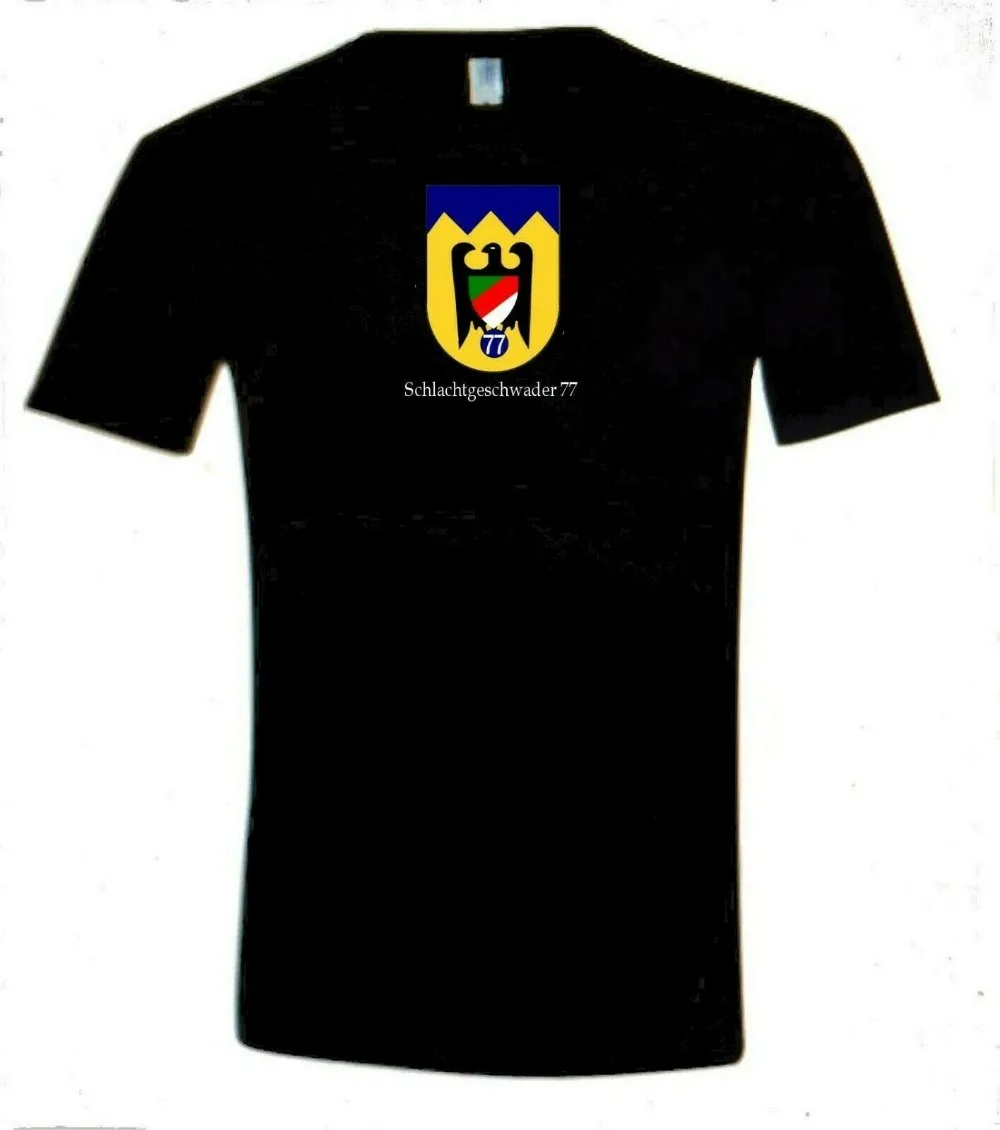 &quotWw2 German Air Force Battle Swatter 77 Cotton T-Shirt Wwii New High Quality 2019 Short Sleeves Funny Men's Shirt | Мужская