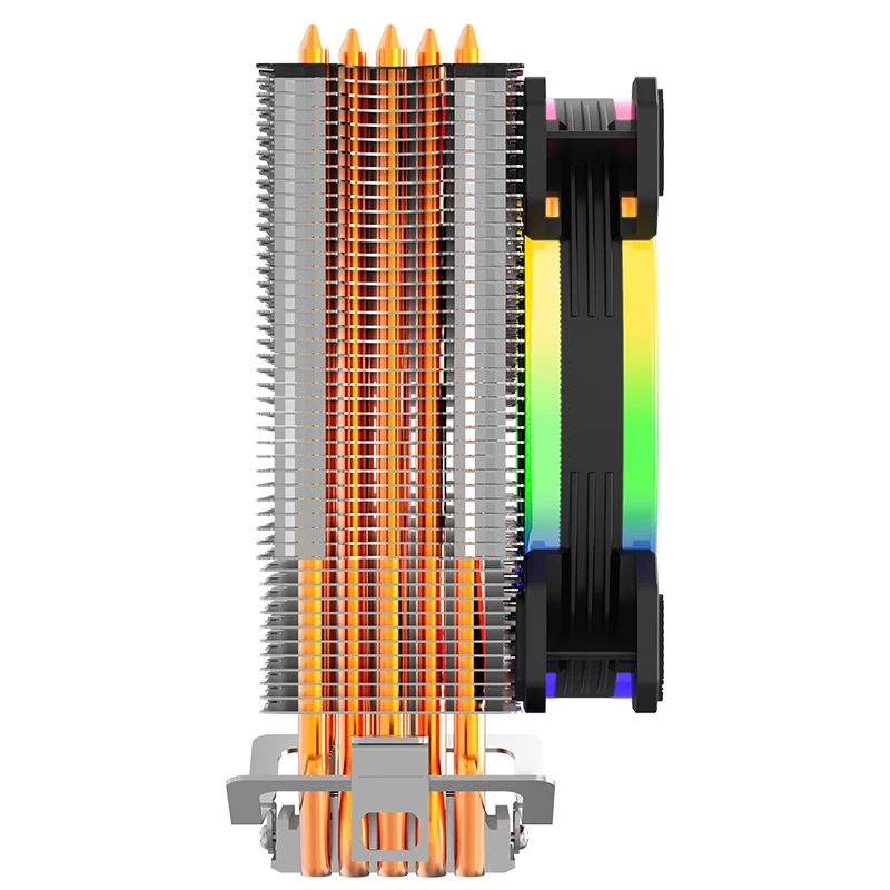 Darkflash L5 кулер для процессора TDP 280 Вт 5 тепловых трубок 4p PWM LED 120 мм вентилятор Радиатор/115X/775/1366/AM2+/AM3+/AM4