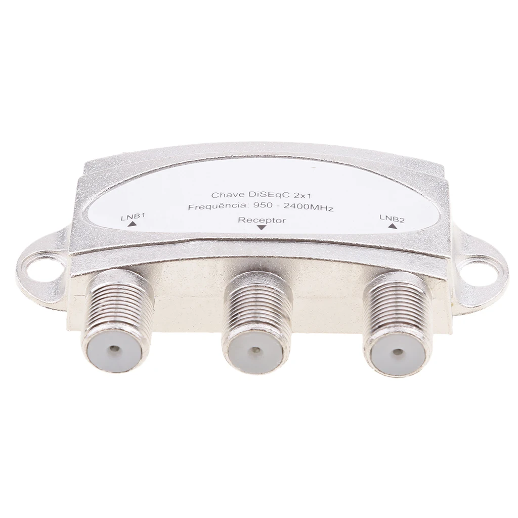 Wideband 2x1 Premium DiSEqC 1.0 2.0 Model Satellite Switch FTA Dish LNBS LNBF Switch DS-04C For Satellite Receiver 950-2400(MHz)