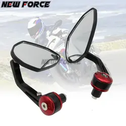 Для Honda CB CBR 600 F3 F4 F4I 1000RR Ninja ZX 6R 9R 10R 7/8 "22 мм Универсальный мотоцикл заднего вида зеркала Ручка Бар Конец