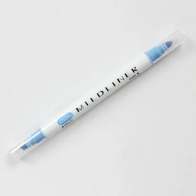 1 шт. Милая двойная головка флуоресцентная ручка Milkliner текстовыделители цветной маркер школьные принадлежности кавайи - Цвет: deep blue