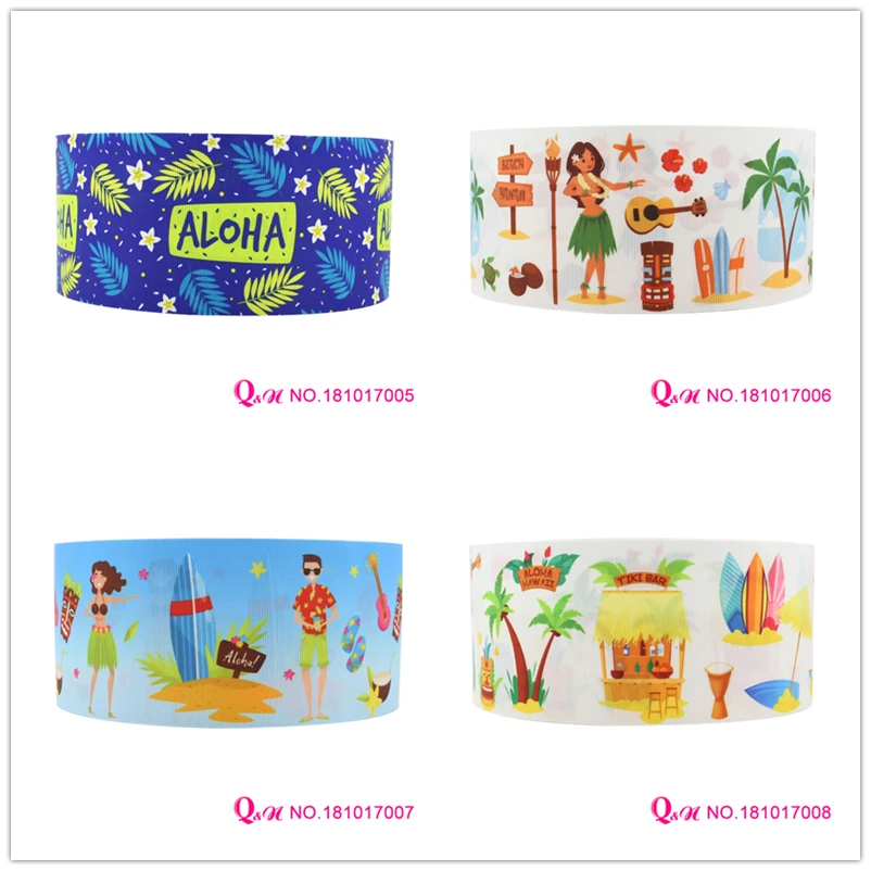 10 ярдов в партии 22 мм 38 75 181017005 aloha мультфильм дизайн напечатанные grosgrain ленты для