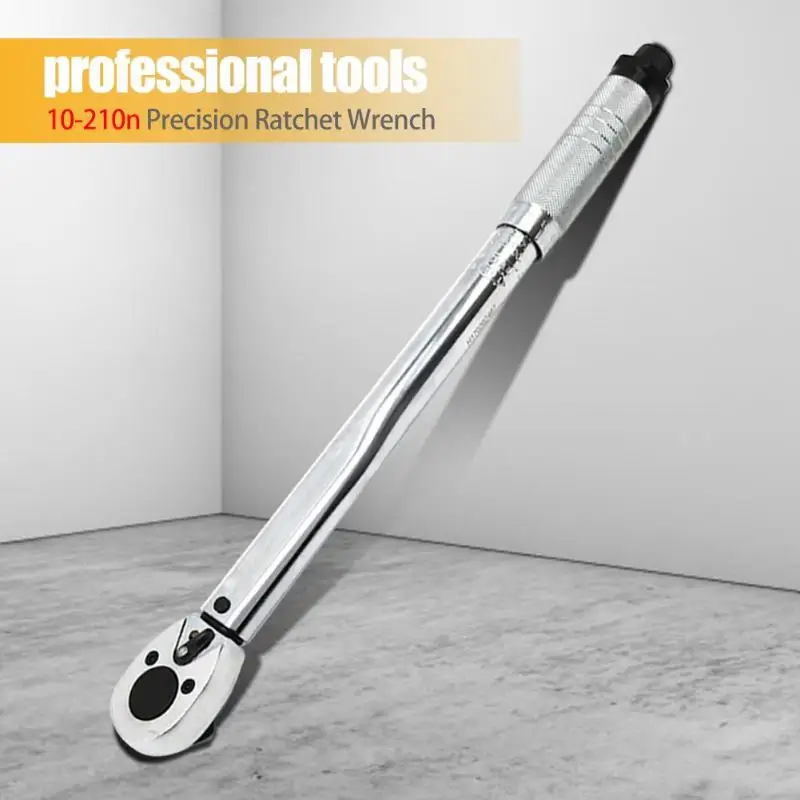 Torque Wrench Bike 1/2 Square Drive 5-210N.m Two-way Precise Ratchet Wrench Spanner Repair Key Hand Tool