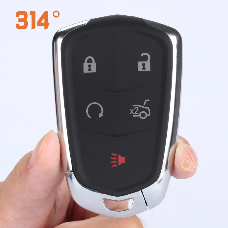 

Five-button Black Car Key Remote Control Shell Replacement Shell Suit For New Cadillac Escalade ATS XTS Sail SLS CTS Smart Card
