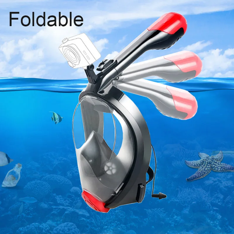 Hot Snorkel Mask 180 Degree Panoramic Diving Anti Fog/Leak Scuba Masks with Detachable Bracket MCK99