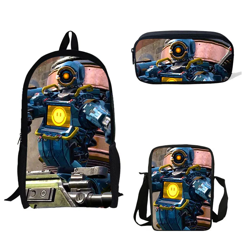 

Apex Legends Set Backpack For Teenager Boys Girls Children School Bags Gibraltar Bloodhound Hero Figure Backpack Kids Book Bag