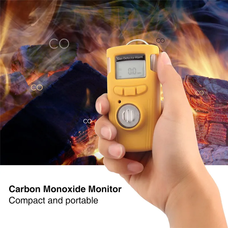 Mini Carbon Monoxide Meter Security CO Gas Sensor Detector Analyzer Poisoning Alarm Monitor Warning High Sensitive 0-1000ppm  (11)