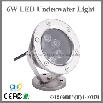 

IP68 waterproof RGB light 6w 12v/24V pool light led underwater spot light fountain light Free shipping 4pcs