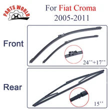 Combo силиконовой резины спереди и сзади стеклоочистителей для Fiat Croma 2005-2011 стеклоочистители автомобильные аксессуары