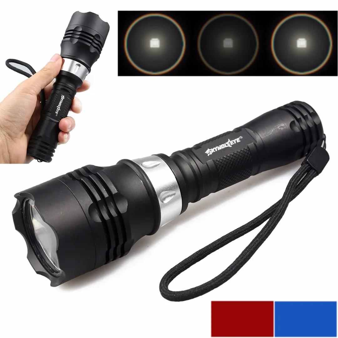2019 New Underwater XML-T6 LED Flashlight 2000 Lumens Scuba Diving Lamp Torch Light