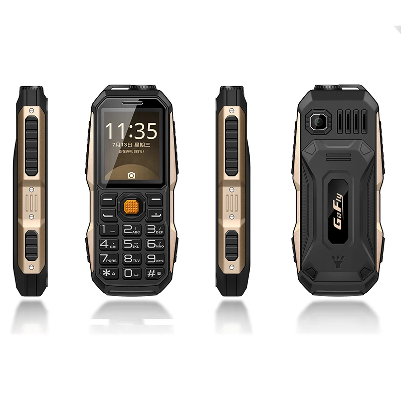 

Unlock Small Outdoor Rugged Mobile Phone For Senior Russian Key Facebook Torch Light IMEI Changable Mini Power Bank Cemera P011