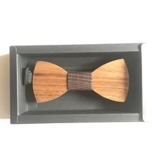 Модный деревянный галстук-бабочка ручной работы и мужской и женский деревянный галстук высокого качества