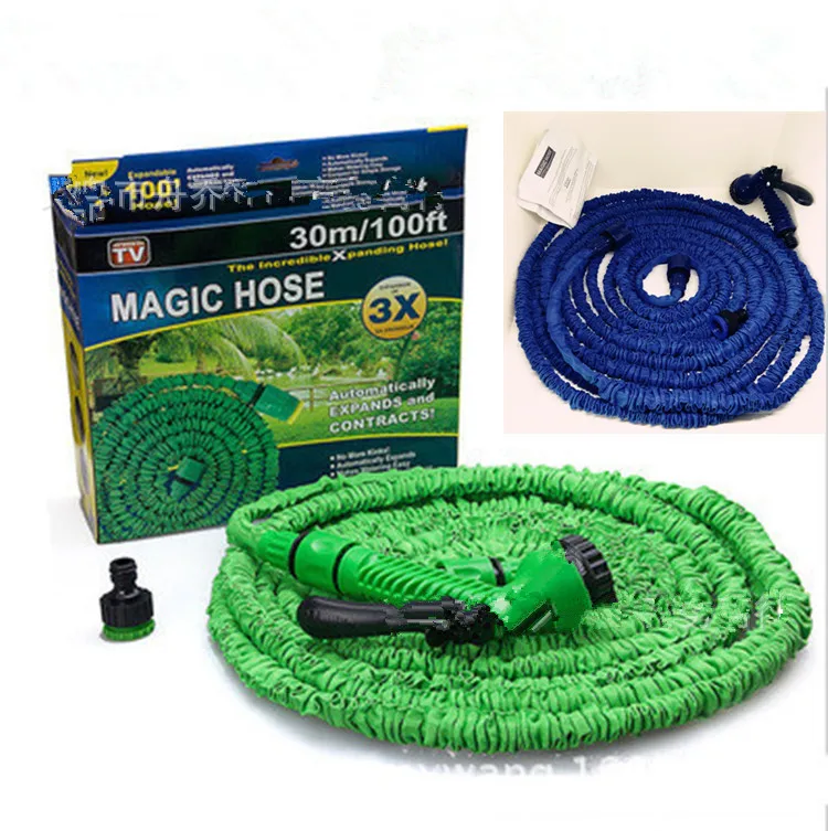 

50-100FT Expandable Garden Hose Flexible Garden Water Hose for Car Hose Pipe Watering Irrigation Hose With Spray Gun