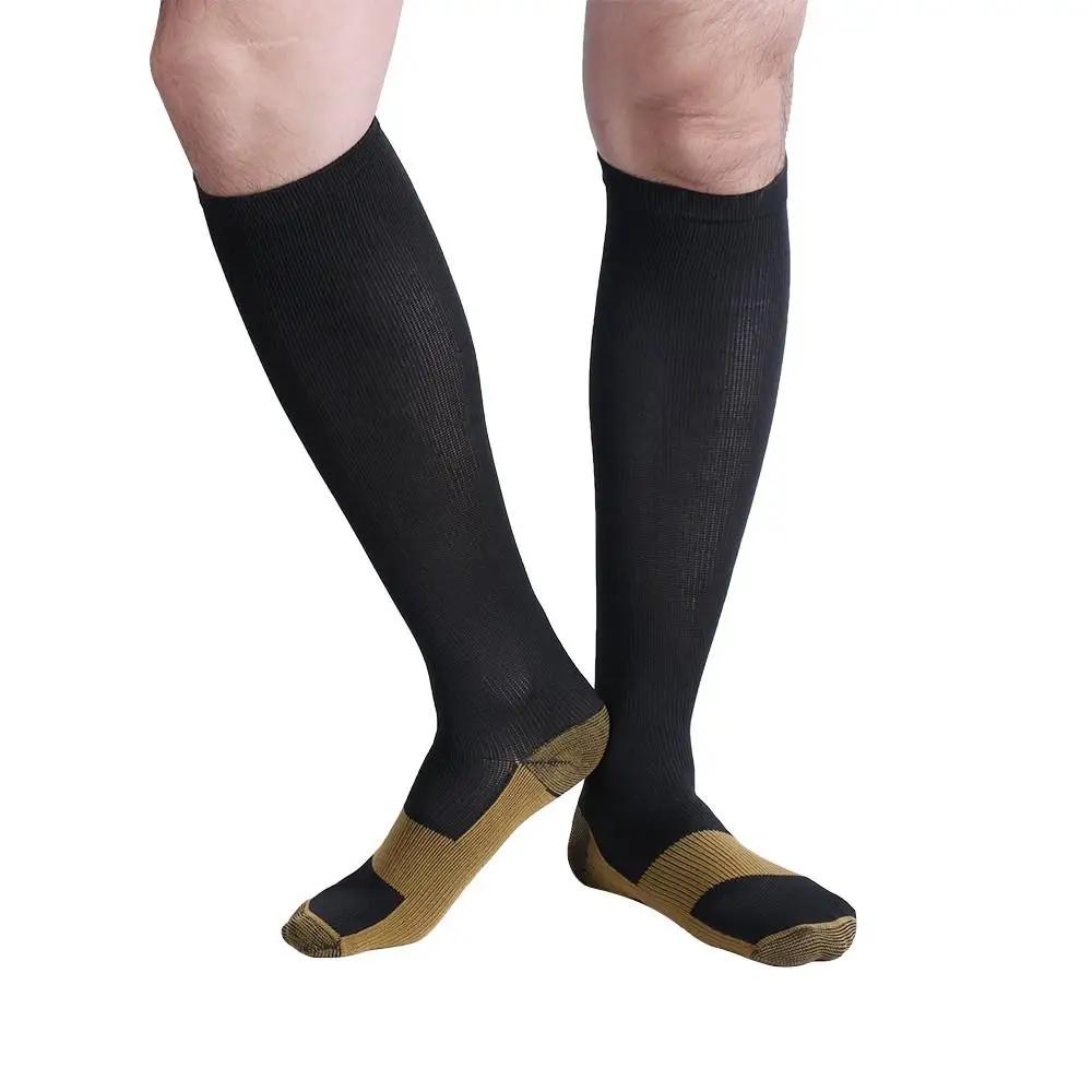 25 пары мужских носков сжатия Носки колено покрытая цельной полиуретановой кожей похудение для ног, ; Прямая поставка; - Цвет: black