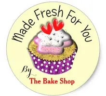 1.5inch Made Fresh For You Bakers Customer Product Labels Classic Round Sticker