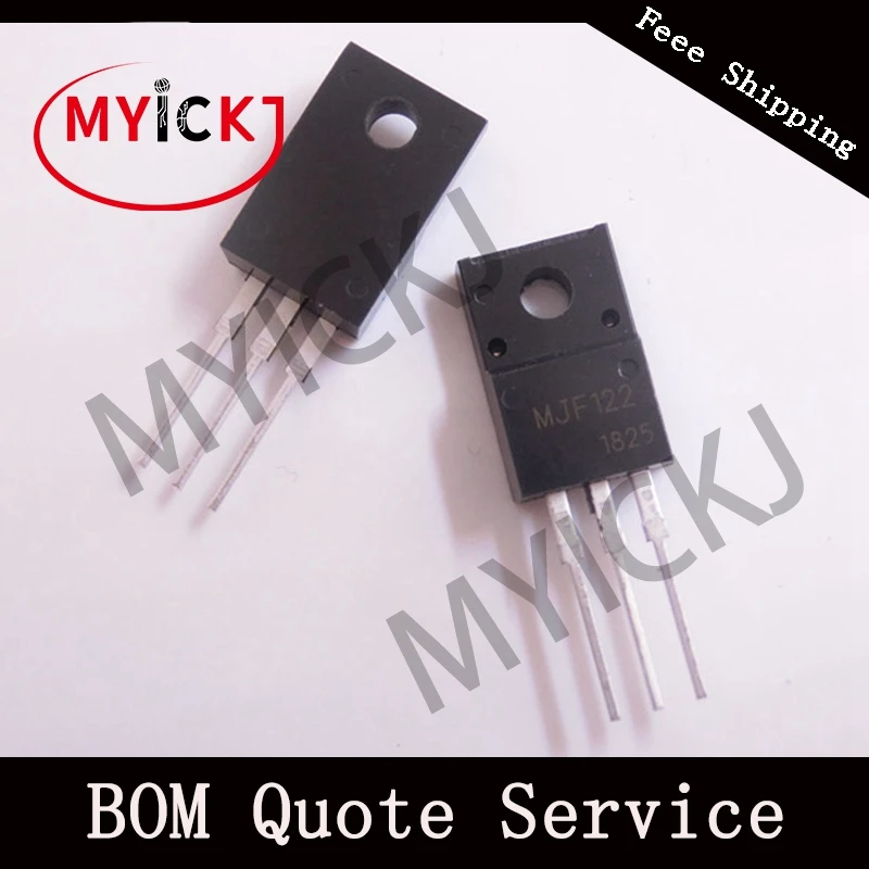 5 шт. MJF122 TRANS Силовые транзисторы NPN DARL 100V 5A TO220FP IC-CHIP | Лампы и освещение