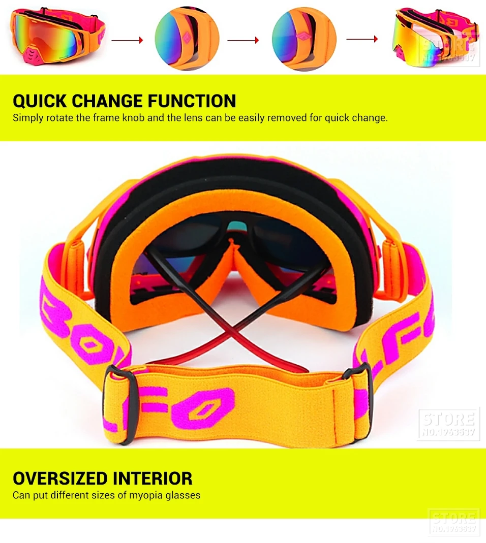 BOLLFO очки для мотокросса, очки для мотокросса, шлем gafas, мотоциклетные очки для велоспорта, внедорожные гоночные очки для верховой езды