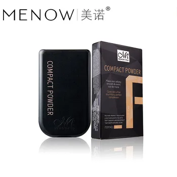 

100Pcs/Lot Menow New 15 Colors High Quality Loose Powder Cosmetics Face Makeup Powder & Mirror Black gift Box Cosmetics