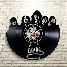 ACDC Music Vinyl font b Wall b font font b Clock b font Art Gift Room