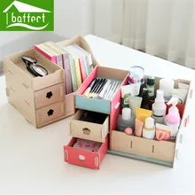 Colourful Multifunction Artistic Desktop Workplace Provides Storage Field Picket Cute Workplace Cosmetics Organizer HSB195