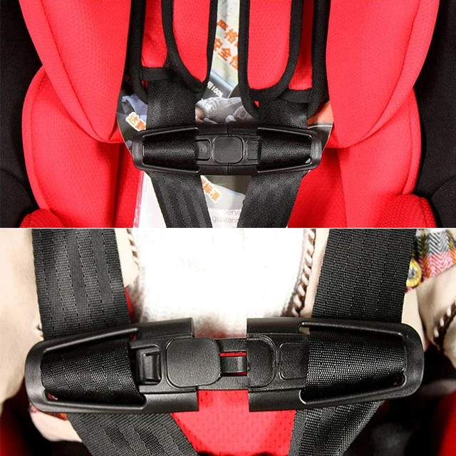 MuStone Auto-Sicherheitsgurt für Babysitz, Sicherheitsgurt, Brust,  Kinderclip, Schnalle, Klemmschutz (schwarz)