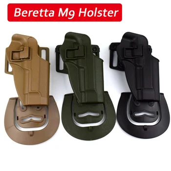 

Tactical Gun Holster Airsoft Shooting Gun Beretta M9 92 96 92fs Military Pistol Waist Holster Right Hand Belt Holster