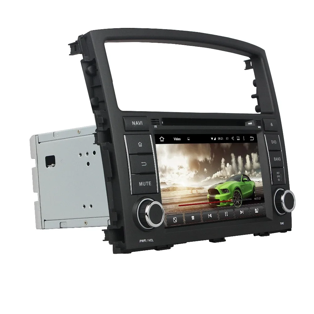 Discount Android 8.1 Car Radio DVD GPS Multimedia Head Unit for Mitsubishi Pajero V97 V93 With 2GB RAM Bluetooth WIFI Mirror-link USB DVR 2