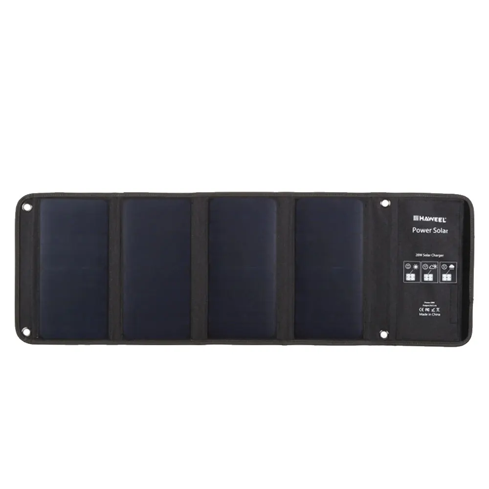 

Cewaal Monocrystalline Silicon 28w Mobile Phone Emergency Power Supply Camping Folding Solar Panel Portable Tablet