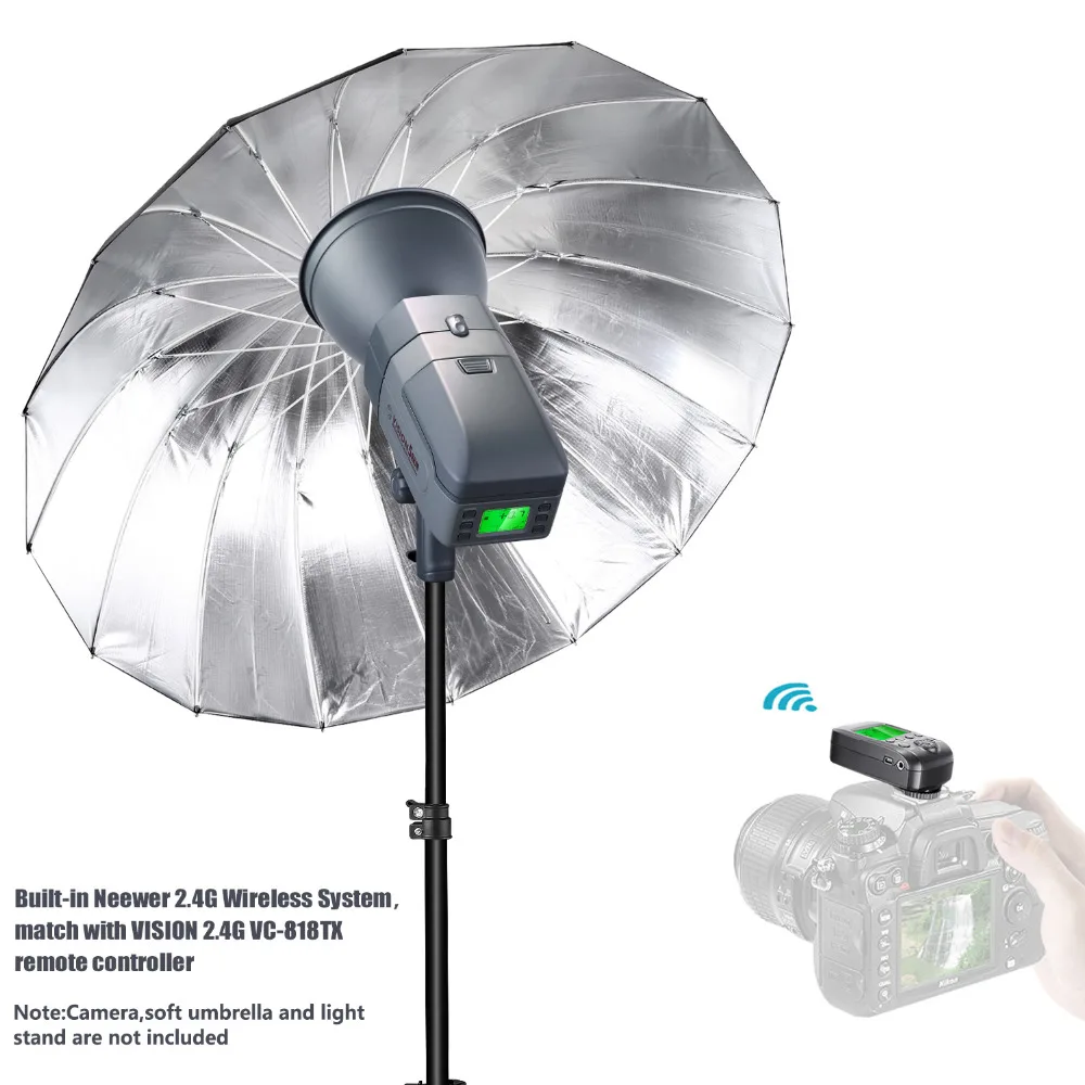 Neewer Vision5 400 Вт i ttl для NIKON HSS Внешняя студийная вспышка стробоскоп с 2 4G системой и