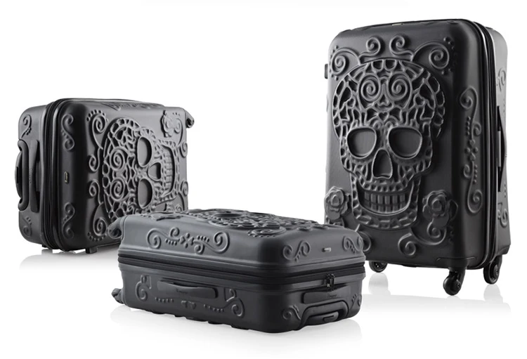 skull suitcases uk