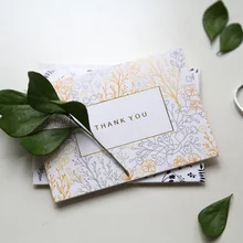 6 шт./упак. Творческий Бумага конверты горячего тиснения Поздравительная открытка мини подарочные карты